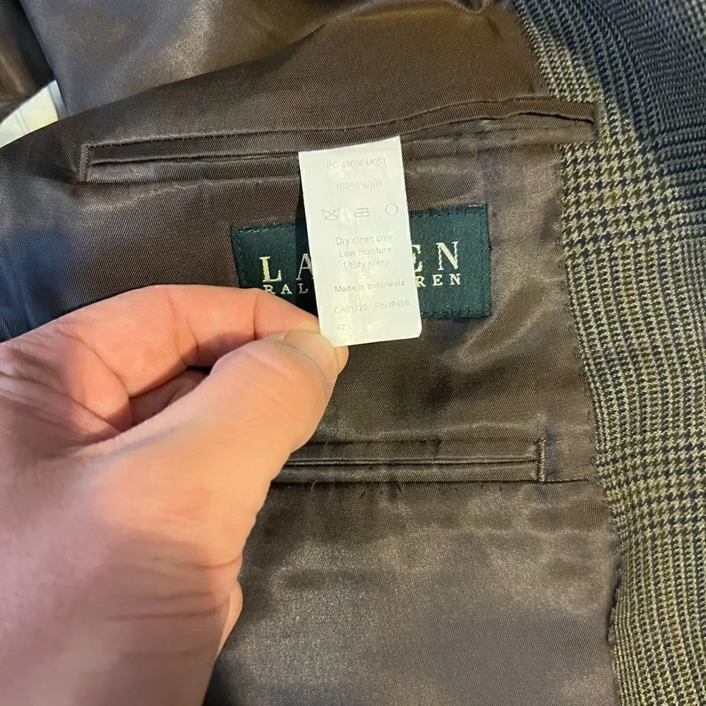 Lauren Ralph Lauren 100% Wool 2 Button Blazer Jacket